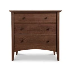 American Shaker 3-Drawer Chest -HomeNest Store America Shaker 3 Drawer Chest Natural Walnut