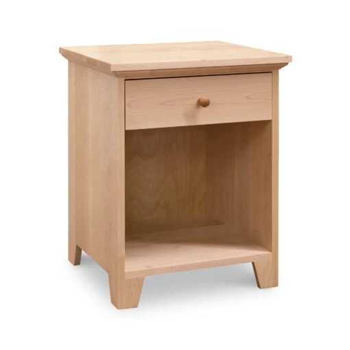 American Country 1-Drawer Enclosed Shelf Nightstand - Image 4