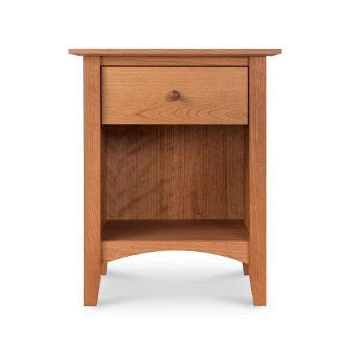 American Shaker 1-Drawer Enclosed Shelf Nightstand - Image 2