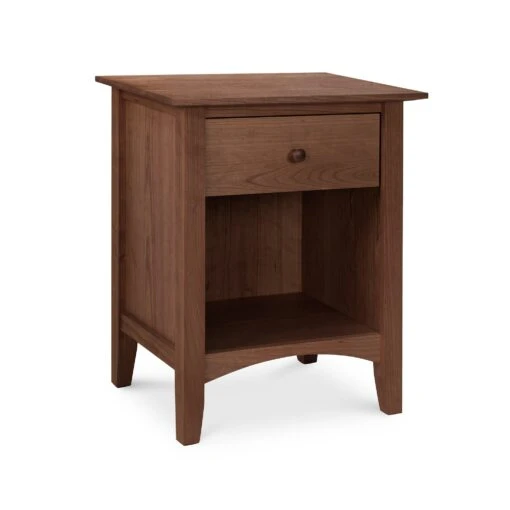 American Shaker 1-Drawer Enclosed Shelf Nightstand - Image 10
