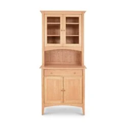 American Shaker Small 38" China Cabinet -HomeNest Store American Shaker 38 Inch China Cabinet Natural Maple