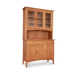 American Shaker 50" China Cabinet -HomeNest Store American Shaker 51 Inch China Cabinet Natural Cherry