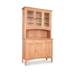 American Shaker 50" China Cabinet -HomeNest Store American Shaker 51 Inch China Cabinet Natural Maple