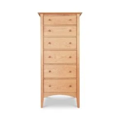 American Shaker Lingerie Chest -HomeNest Store American Shaker 6 Drawer Lingerie Chest Natural Maple