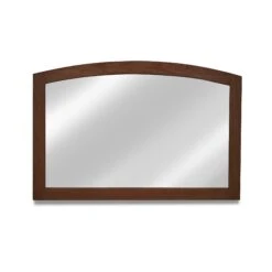 American Shaker Arched Mirror -HomeNest Store American Shaker Arched Mirror Natural Walnut