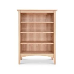 American Shaker Bookcase -HomeNest Store American Shaker Bookcase 63 Inch Natural Maple