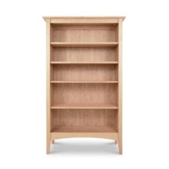 American Shaker Bookcase -HomeNest Store American Shaker Bookcase 75 Inch Natural Maple