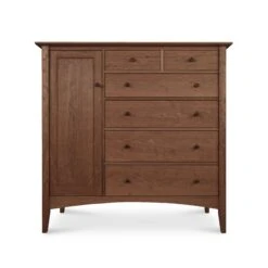 American Shaker Gent's Chest -HomeNest Store American Shaker Gents Chest Natural Walnut