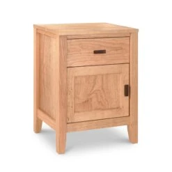 Andover Modern 1-Drawer Nightstand With Door -HomeNest Store Andover Modern 1 Door 1 Drawer Nightstand Natural Maple