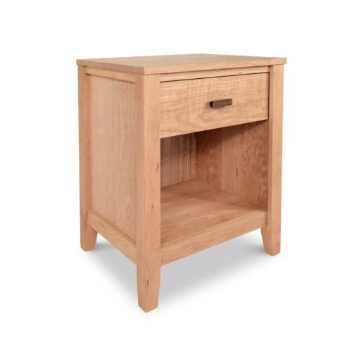 Andover Modern 1-Drawer Enclosed Shelf Nightstand - Image 4
