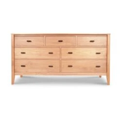 Andover Modern 7-Drawer Dresser -HomeNest Store Andover Modern 7 Drawer Dresser Natural Maple