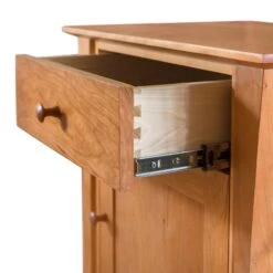 Andrews 1-Drawer Nightstand With Door -HomeNest Store Andrews 1 Drawer 1 Door Nightstand 2 2iq0rl