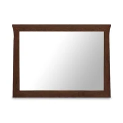 Andrews Dresser Mirror -HomeNest Store Andrews Mirror Natural Walnut