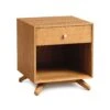 Astrid 1-Drawer Enclosed Shelf Nightstand -HomeNest Store Astrid Cherry 1 Drawer Enclosed Shelf Nightstand