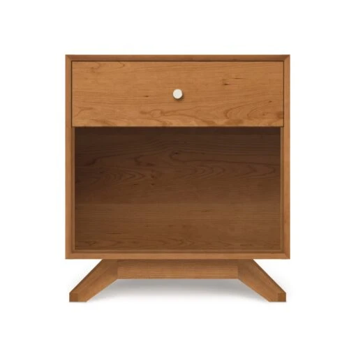 Astrid 1-Drawer Enclosed Shelf Nightstand - Image 2
