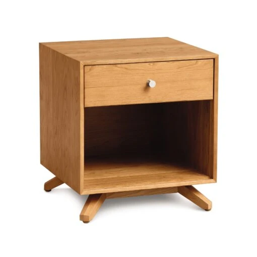 Astrid 1-Drawer Enclosed Shelf Nightstand - Image 3