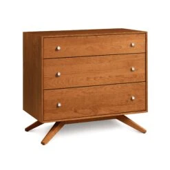 Astrid 3-Drawer Chest -HomeNest Store Astrid Cherry 3 Drawer Chest Autumn Cherry
