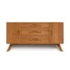 Audrey 2-Door 3-Drawer Buffet -HomeNest Store Audrey Cherry 2 Door 3 Center Drawers Buffet