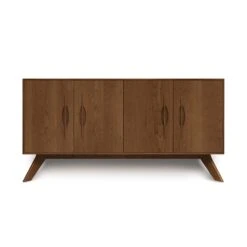 Audrey 4-Door Buffet -HomeNest Store Audrey Cherry 4 Door Buffet Saddle Cherry