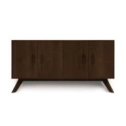 Audrey 4-Door Buffet -HomeNest Store Audrey Cherry 4 Door Buffet Smoke Cherry
