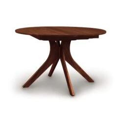 Audrey Round Extension Dining Table -HomeNest Store Audrey Cherry Round Extension Table Cognac Cherry