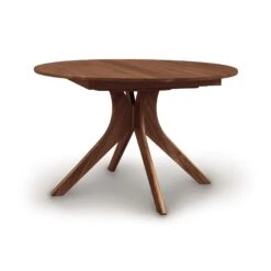 Audrey Round Extension Dining Table -HomeNest Store Audrey Cherry Round Extension Table Saddle Cherry
