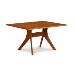 Audrey Solid Top Dining Table -HomeNest Store Audrey Cherry Solid Top Dining Table 40x60 Autumn Cherry