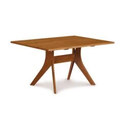 Audrey Solid Top Dining Table -HomeNest Store Audrey Cherry Solid Top Dining Table 40x60 Natural Cherry