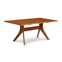 Audrey Solid Top Dining Table -HomeNest Store Audrey Cherry Solid Top Dining Table 40x72 Autumn Cherry