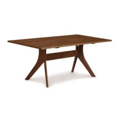 Audrey Solid Top Dining Table -HomeNest Store Audrey Cherry Solid Top Dining Table 40x72 Saddle Cherry