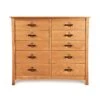 Berkeley 10-Drawer Dresser -HomeNest Store Berkeley Cherry 10 Drawer Dresser