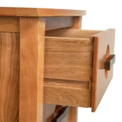 Berkeley 2-Drawer Nightstand -HomeNest Store Berkeley Cherry 2 Drawer Nightstand 3
