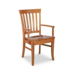Bistro Dining Chair -HomeNest Store Bistro Dining Chair Arm Wood Seat