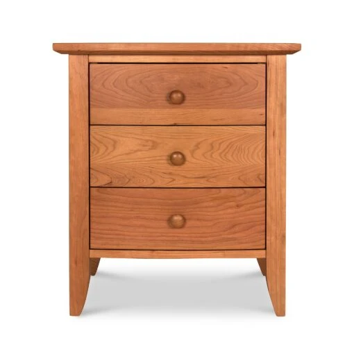 Bow Front 3-Drawer Nightstand - Image 2