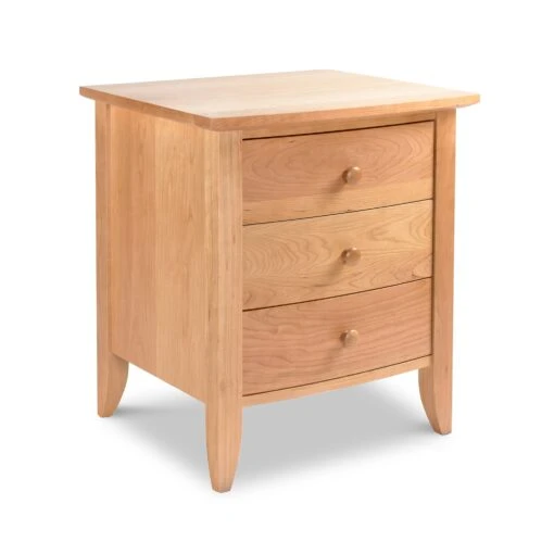 Bow Front 3-Drawer Nightstand - Image 5