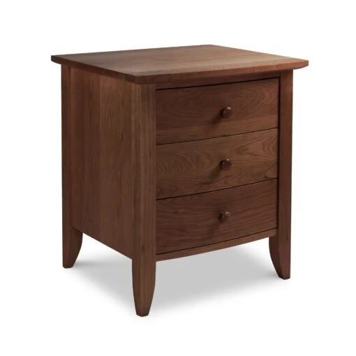 Bow Front 3-Drawer Nightstand - Image 6