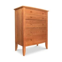 Bow Front 5-Drawer Chest