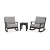 POLYWOOD Braxton 3-Piece Deep Seating Rocker Set -HomeNest Store Braxton 3 Piece Deep Seating Rocker Set