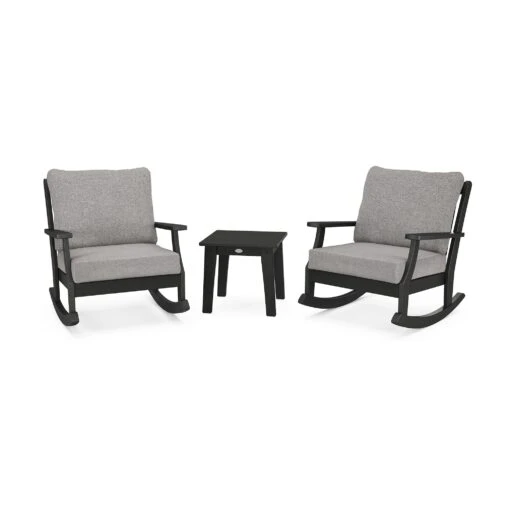 POLYWOOD Braxton 3-Piece Deep Seating Rocker Set - Image 2