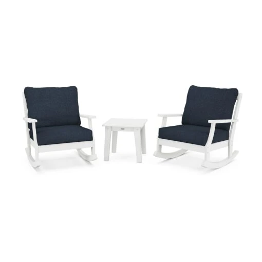 POLYWOOD Braxton 3-Piece Deep Seating Rocker Set - Image 3