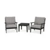 POLYWOOD Braxton 3-Piece Deep Seating Set -HomeNest Store Braxton 3 Piece Deep Seating Set