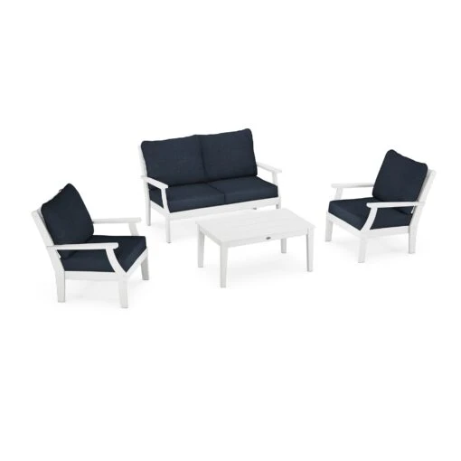 POLYWOOD Braxton 4-Piece Deep Seating Chair Set - Image 3