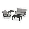 POLYWOOD Braxton 4-Piece Deep Seating Set -HomeNest Store Braxton 4 Piece Deep Seating Set
