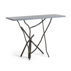 Brindille Wood Top Console Table -HomeNest Store Brindille Wood Top Console Table Dark Smoke Grey Maple