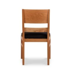 Burke Modern Chair -HomeNest Store Burke Modern Dining Chair with Black Seat 3