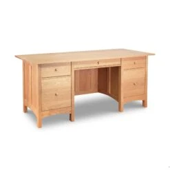 Burlington Shaker Executive Desk -HomeNest Store Burlington Shaker Executive Desk Natural Maple