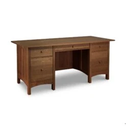 Burlington Shaker Executive Desk -HomeNest Store Burlington Shaker Executive Desk Natural Walnut
