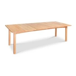 Burlington Shaker Extension Dining Table -HomeNest Store Burlington Shaker Extension Dining Table 40x60 2 Leaves Natural Maple