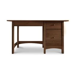 Burlington Shaker Study Desk -HomeNest Store Burlington Shaker Study Desk Drawers Right Natural Walnut