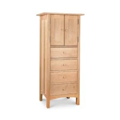 Burlington Shaker Tall Storage Chest -HomeNest Store Burlington Shaker Tall Storage Chest Natural Maple